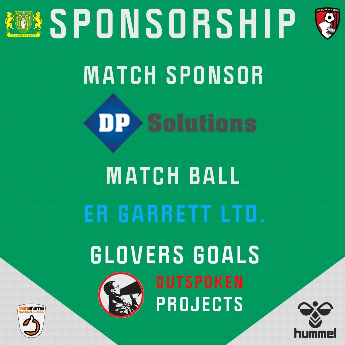 YTFC Match Sponsor List